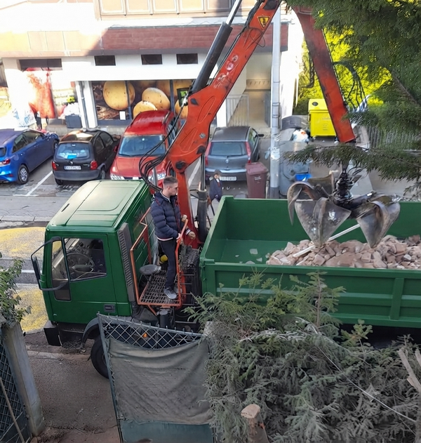 Odvoz 30m3 šute iz Hercegovačke ulice