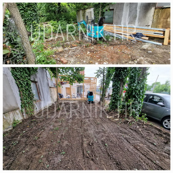 Urečenje dvorišta mini bagerom Zagreb