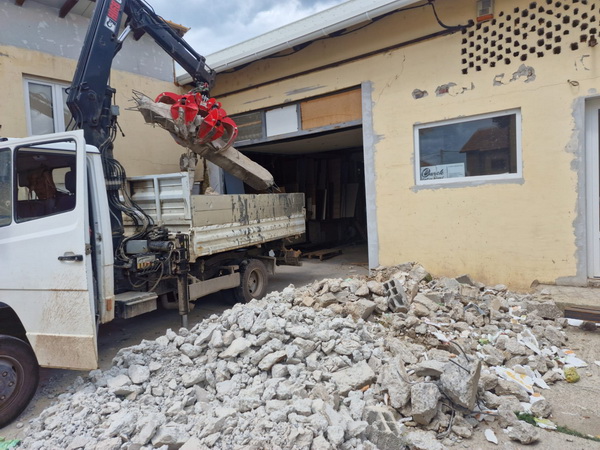Odvoz masivnih betonskih konstrukcija