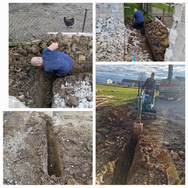 Ručni i strojni iskop kanala za temelje