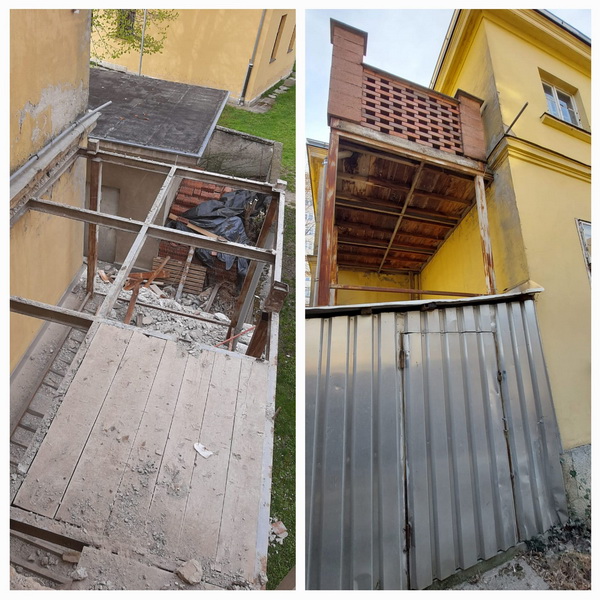 Rušenje balkona