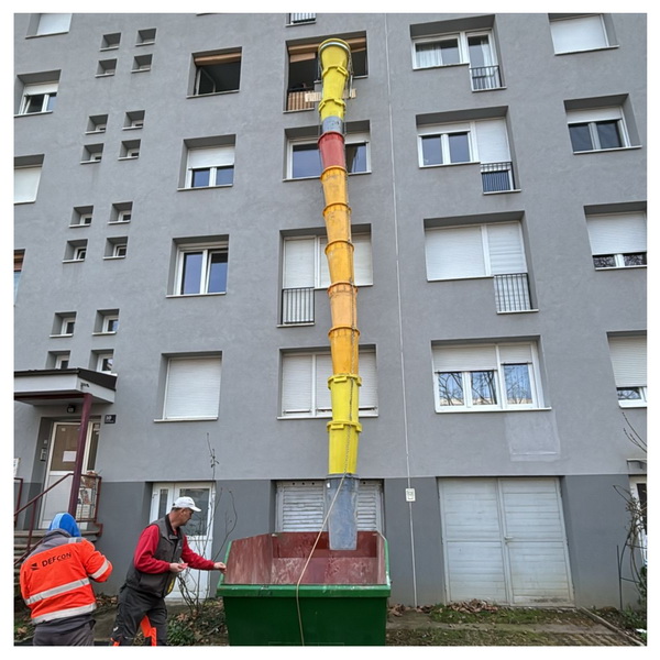 Najam dostava građevinskih cijevi za šutu