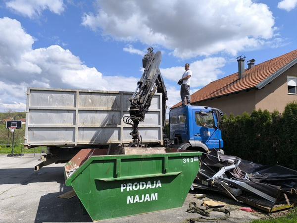 Najam kontejnera za građevinski otpad