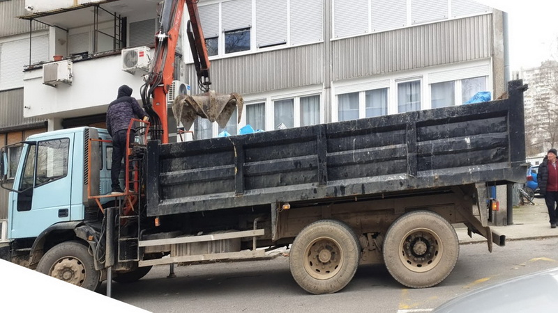 Odvoz otpada iz centra grada