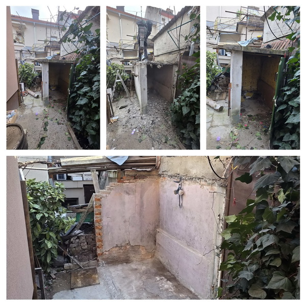 Rušenje betonske šupe