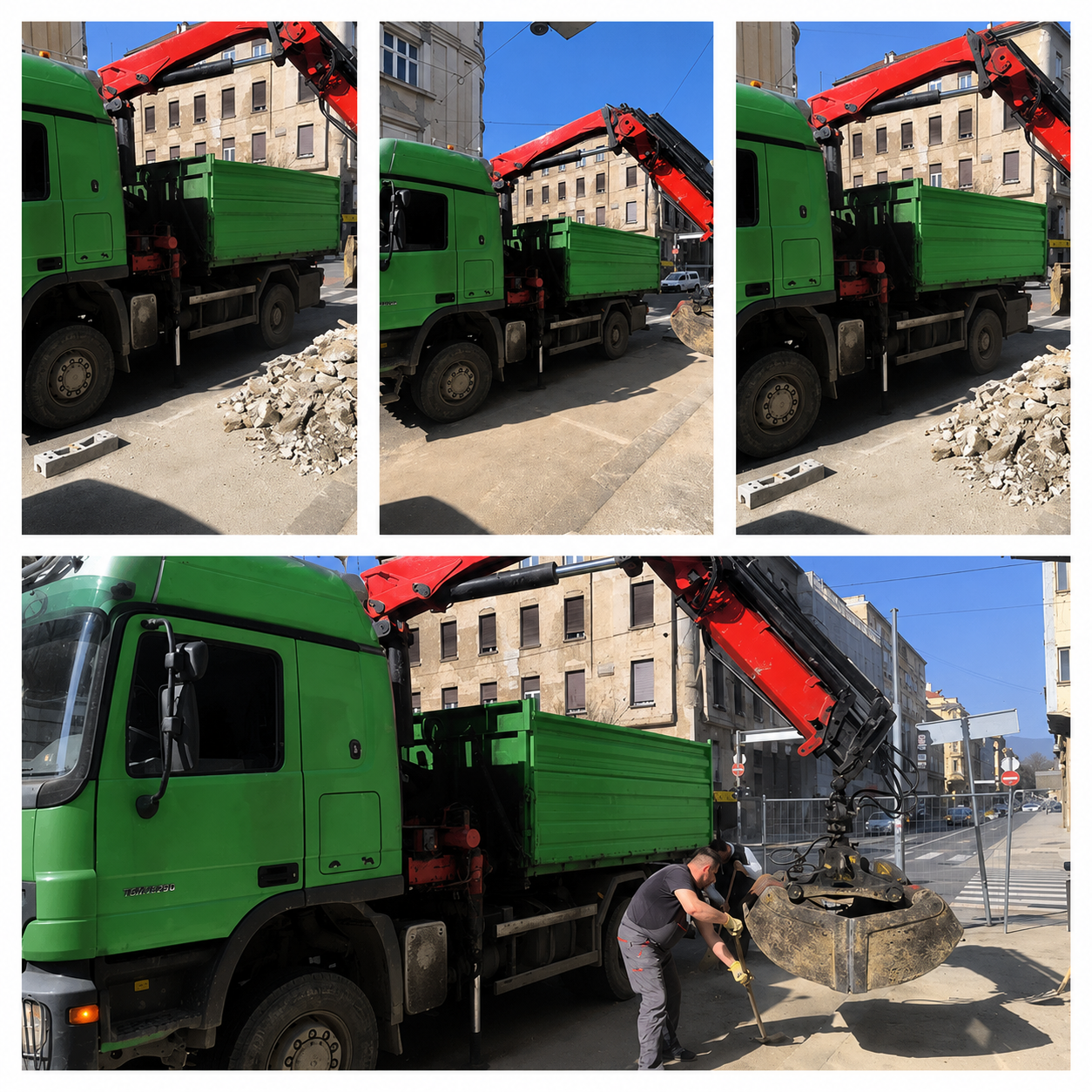 Odvoz betona grajferom Palmotićeva