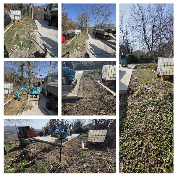 Skidanje sloja zemlje - priprema podloge za betoniranje