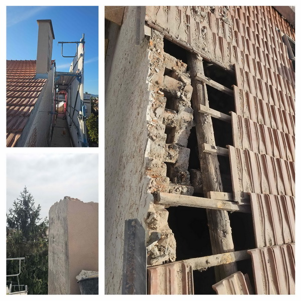 Rušenje dimnjaka Maksimirska